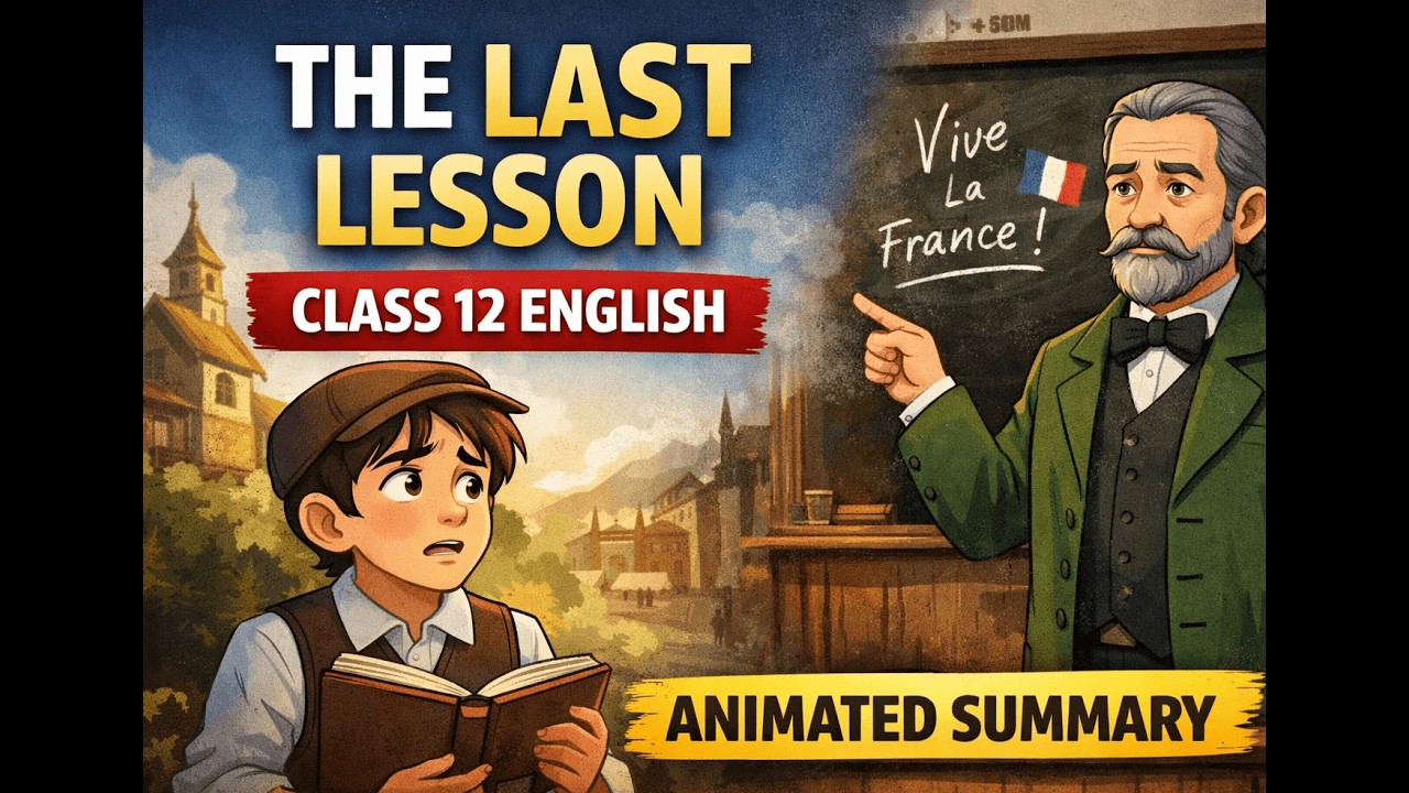 The Last Lesson | Animated Summary | Class 12 English Flamingo