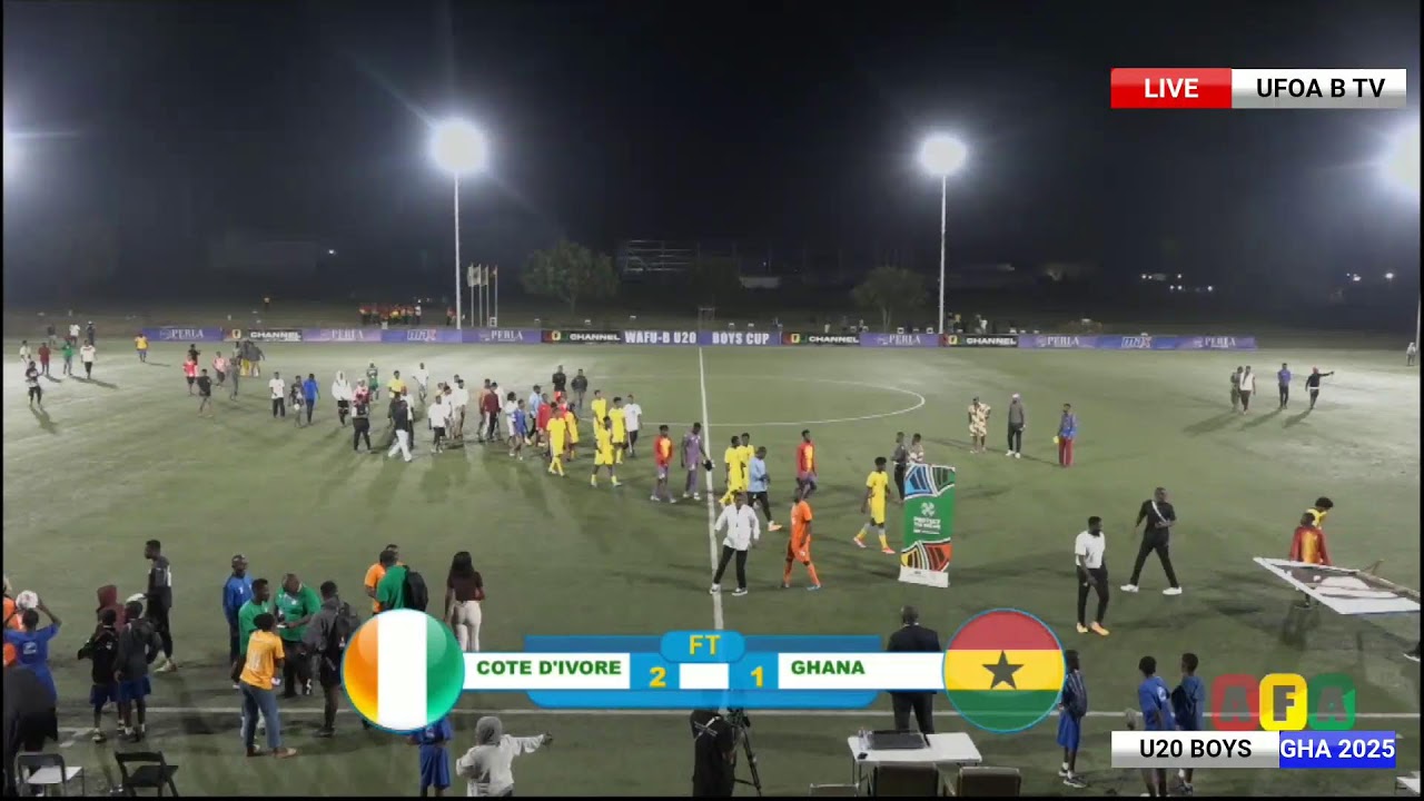 GHANA VRS COTE D'IVOIRE - U20 WAFU ZONE B BOYS CUP, SEMI FINAL