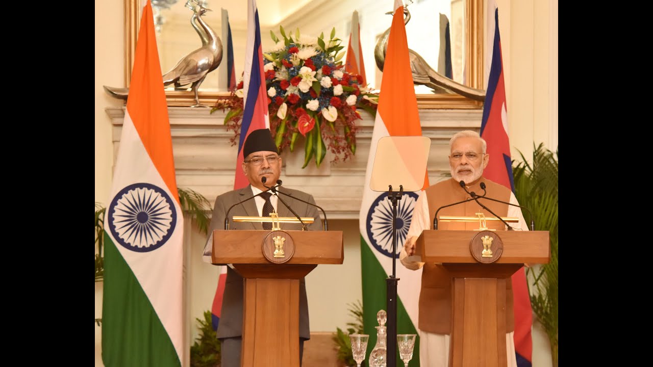PM Modi's speech at joint press statements with PM of Nepal Mr  Pushpa Kamal Dahal