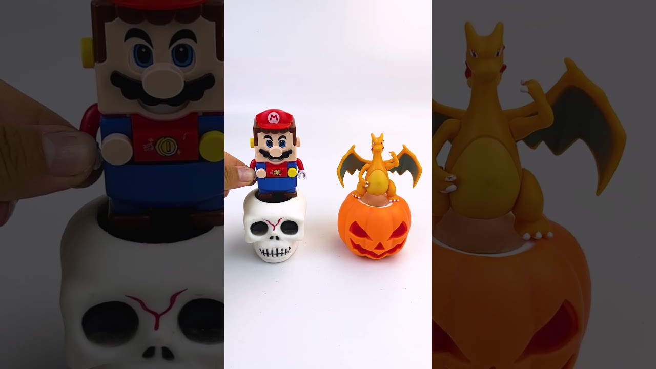 Satisfying Unboxing Mario and Pikachu toys #mario #pikachu #pokemon #toys