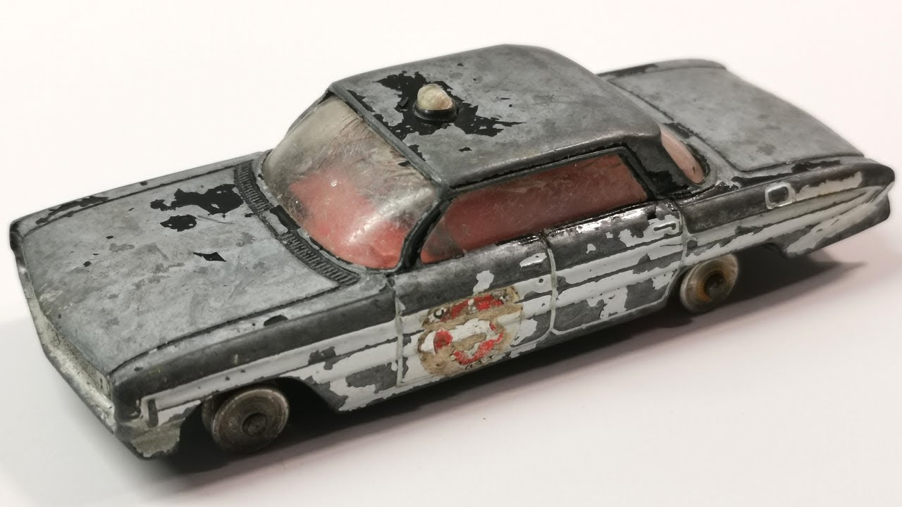 Реставрация корги Oldsmobile Sheriff Car №237. Литая модель игрушки.