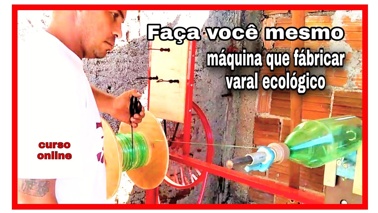 Faça suas próprias máquinas , para produção de varal e vassouras ecológicas