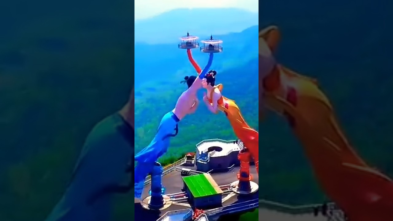 ചൈനയിലെ flying kiss tower 🗼🗼😳 #viral #trending #short