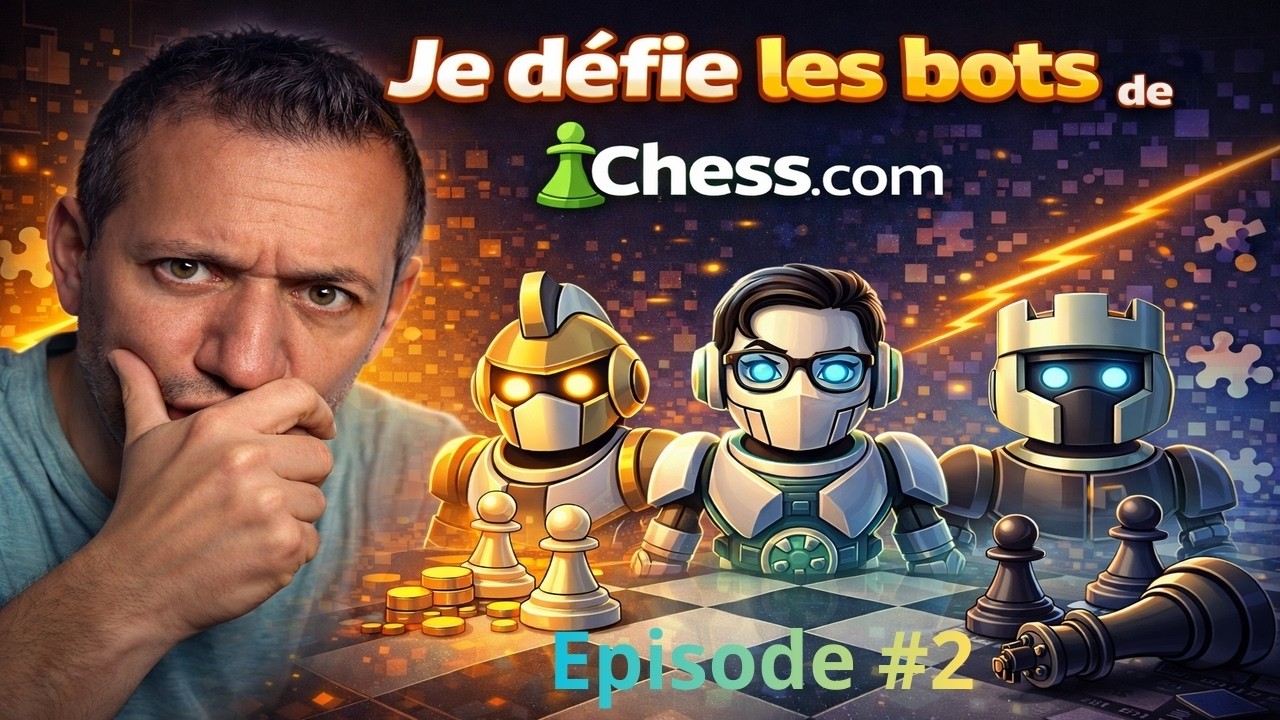 Je défie les bots Chess com #2 ⚔️⚔️ DÉBUTANTS 250 à 850 Elos