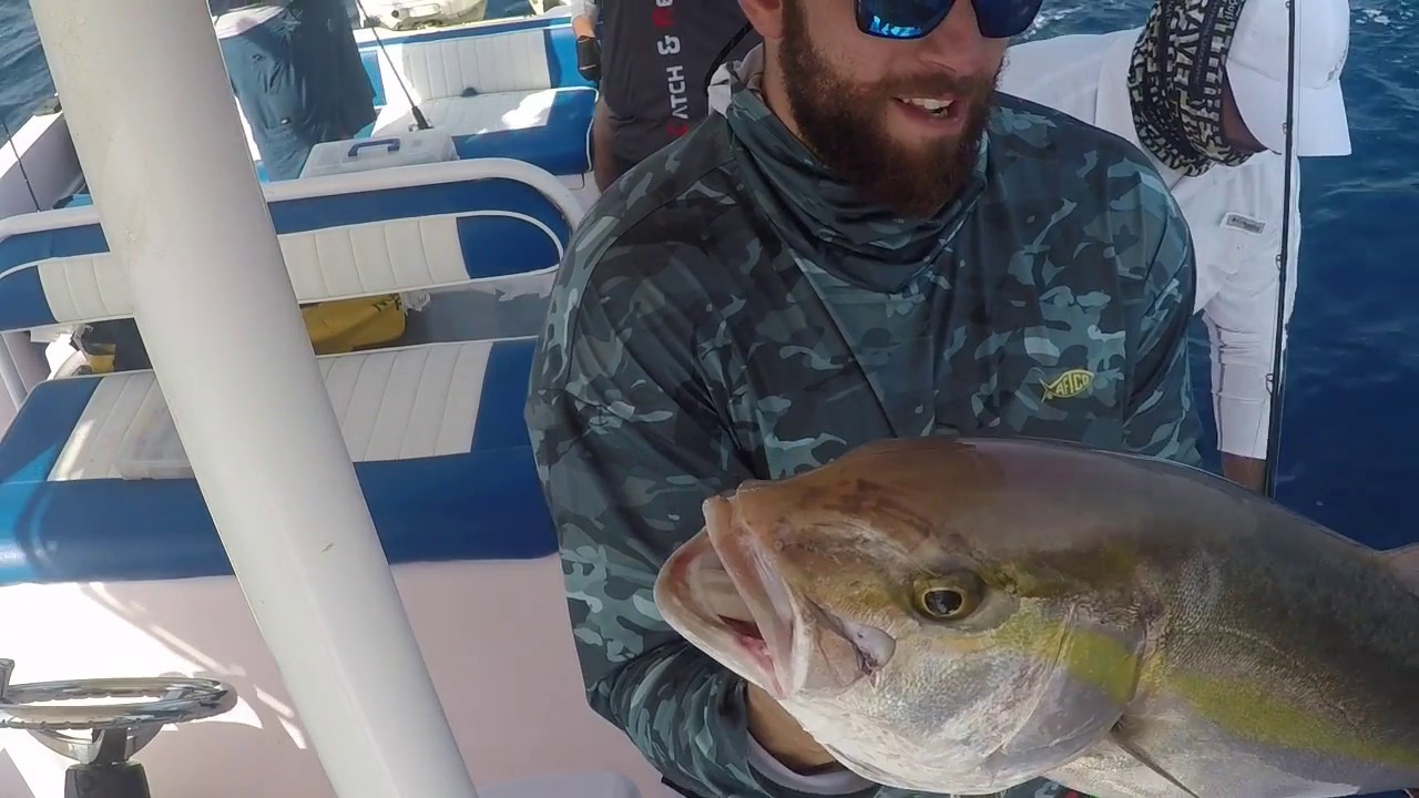 Slow Pitch jigging for amberjacks in Fujairah UAE Deep Liner fishing labs