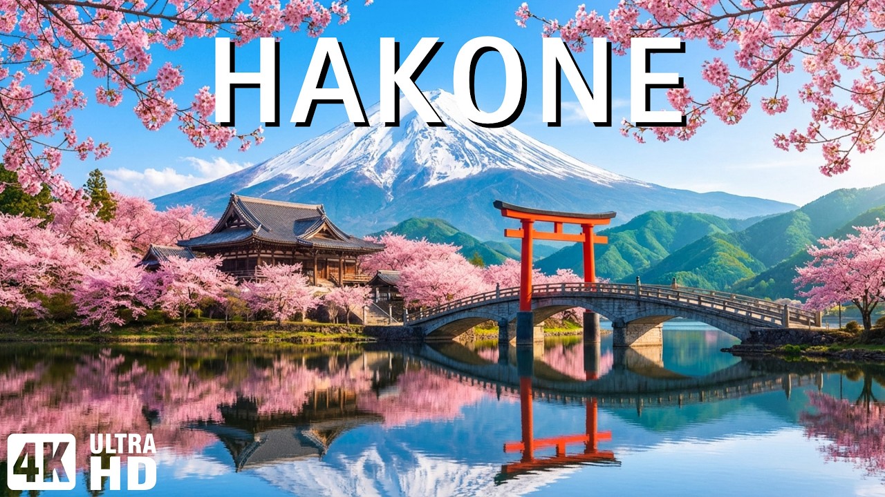 Spring in Hakone, Japan 4K 🌸 Experience Pink Blossoms & Timeless Mountain Peace