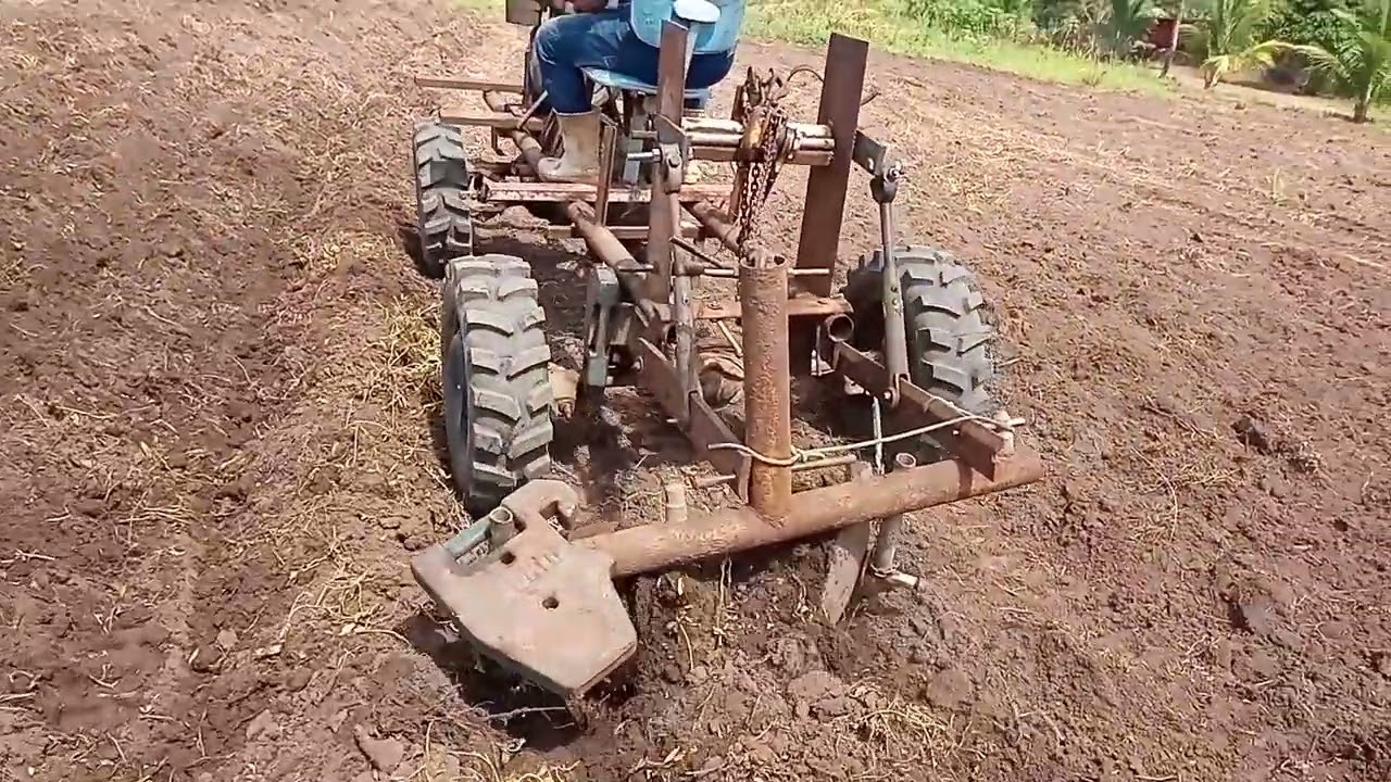 canteiros feitos com tratorzinho caseiro