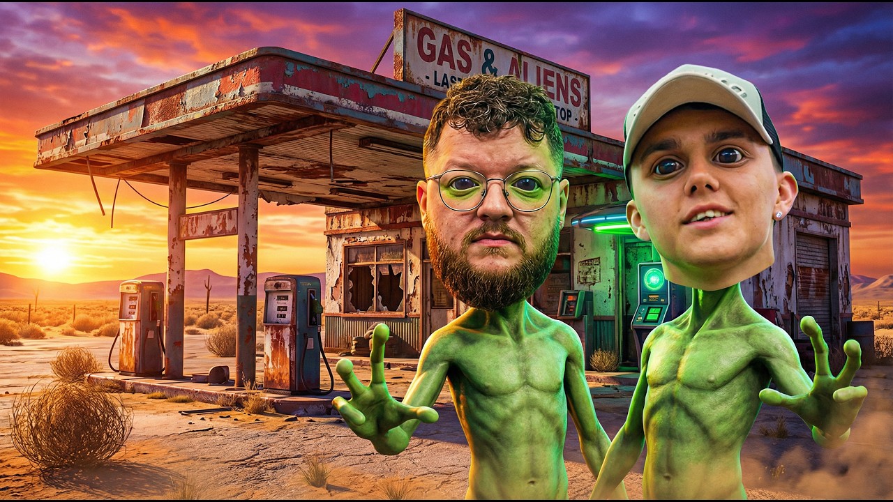 VI ÅBENDE EN TANKSTATION.. MEN VI ER ALIENS | Med @KapichuGaming