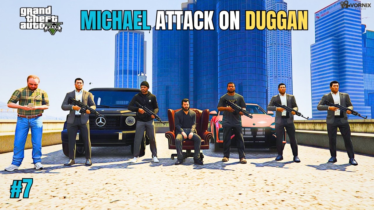 Michael attack on Duggan 😍- GTA Gameplay #7
