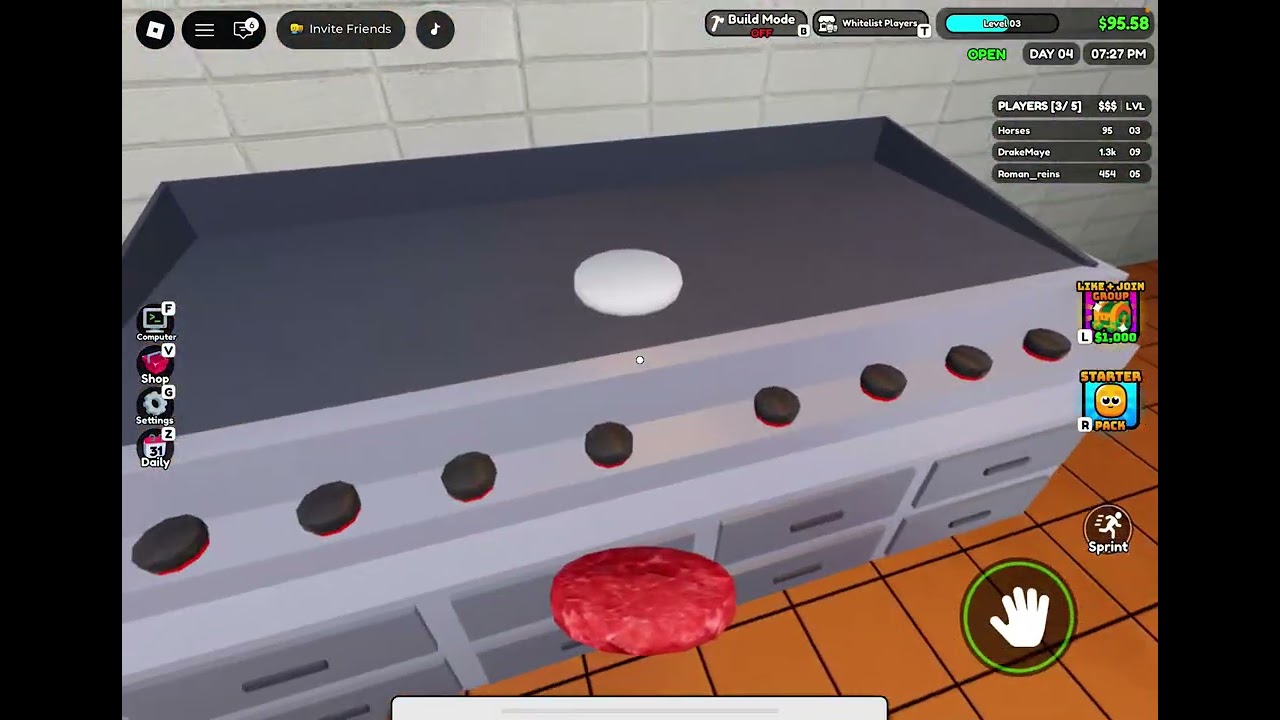 PART ONE!!!!! PLAY FAST FOOD SIMULATOR WITH ME!!!!