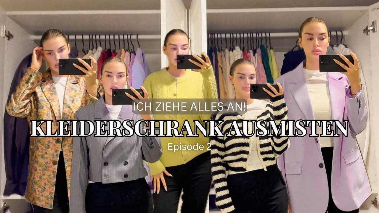 Ich ziehe ALLES an ! XXL KLEIDERSCHRANK AUSMISTEN ! EPISODE 2 - Blazer, Cardigans