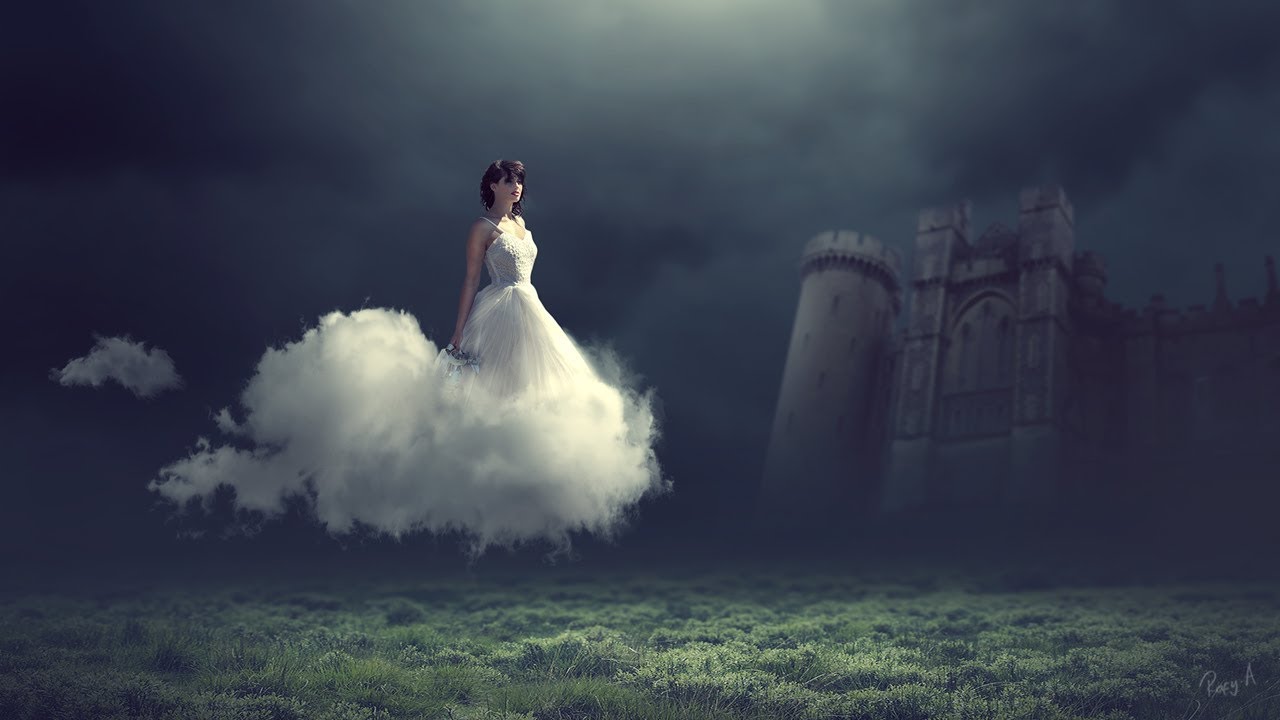Fantasy Cloud Photoshop Manipulation Tutorial Compositing