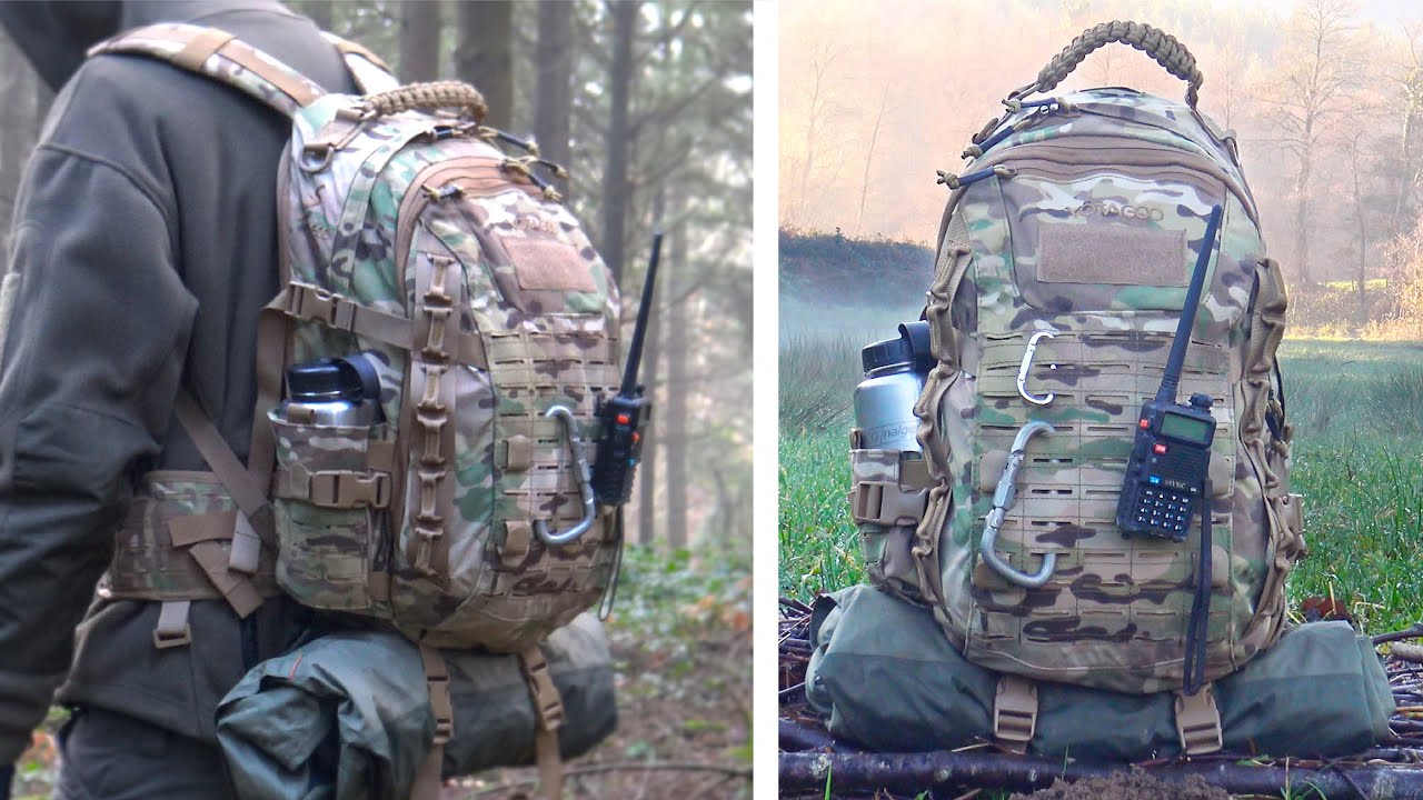 Best Tactical Survival Backpack, VOTAGOO 30L - Military, Prepper, Airsoft, EDC, Bug out bag