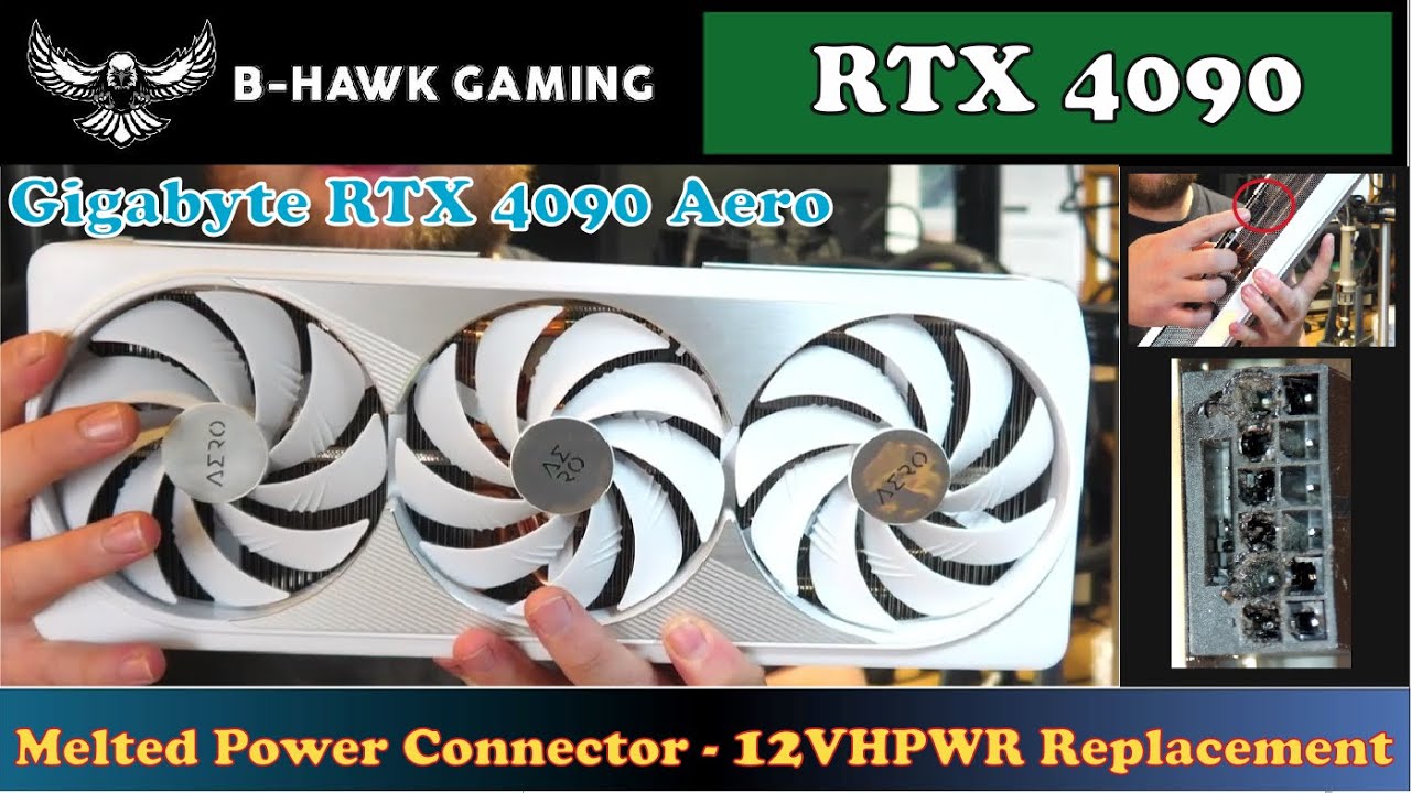 Gigabyte RTX 4090 Aero - Graphics card Repair - Melted 12VHPWR Connector
