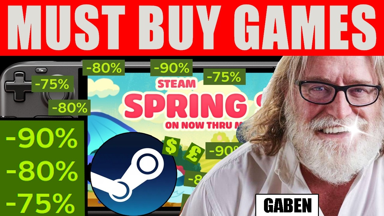 STEAM SPRING SALE 2026: TOP 30+ Steam Deck Games! UP TO 90% OFF!