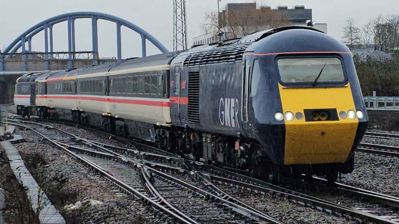 125 Group HST 43060+43025 At Derby From Loughborough Brush To Bury East Lancs Railway Via Toton TMD