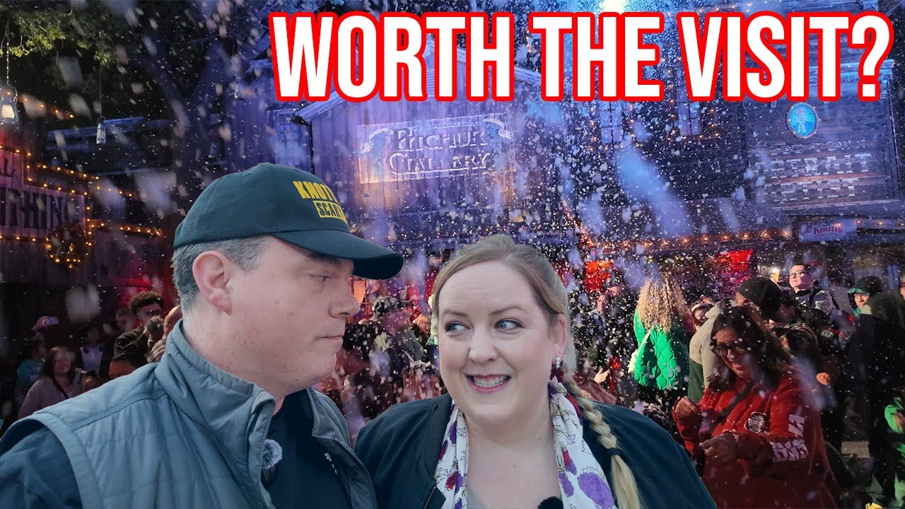 Knott's Merry Farm 2025 VLOG Shows Ghost Town Snow and More