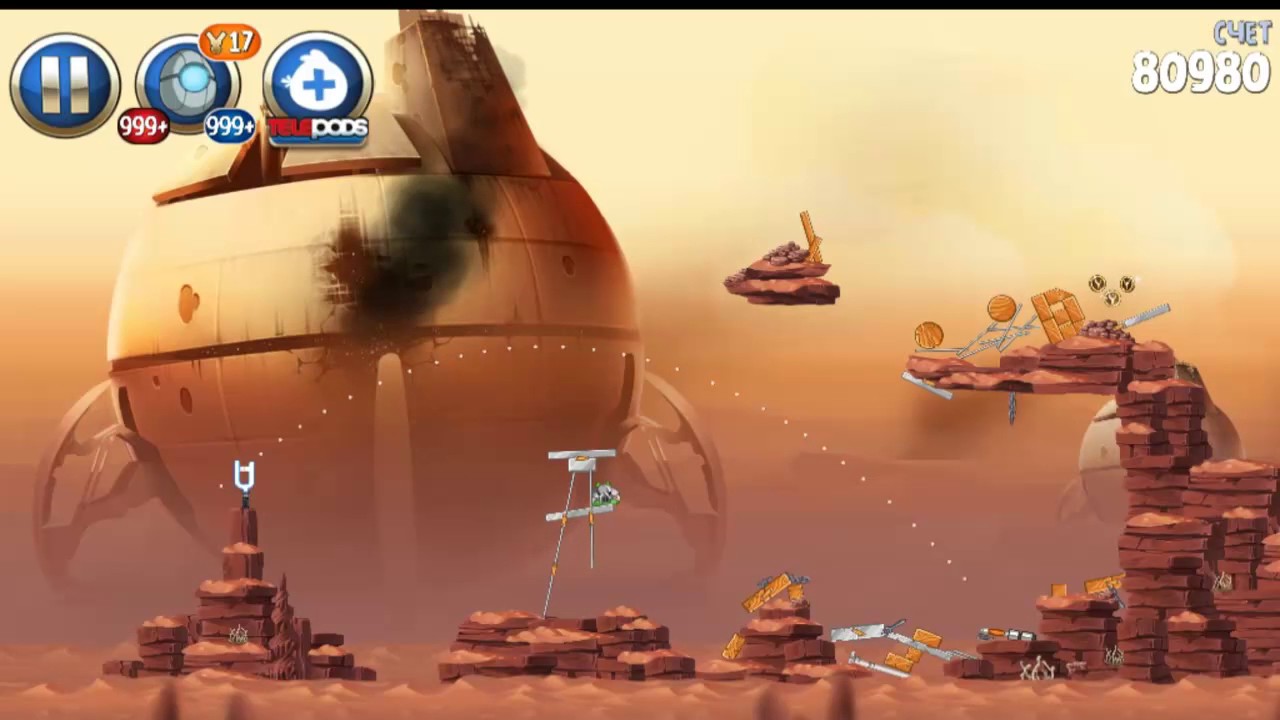 Angry Birds Star Wars 2 Revenge of the Pork All levels (Bird Side)