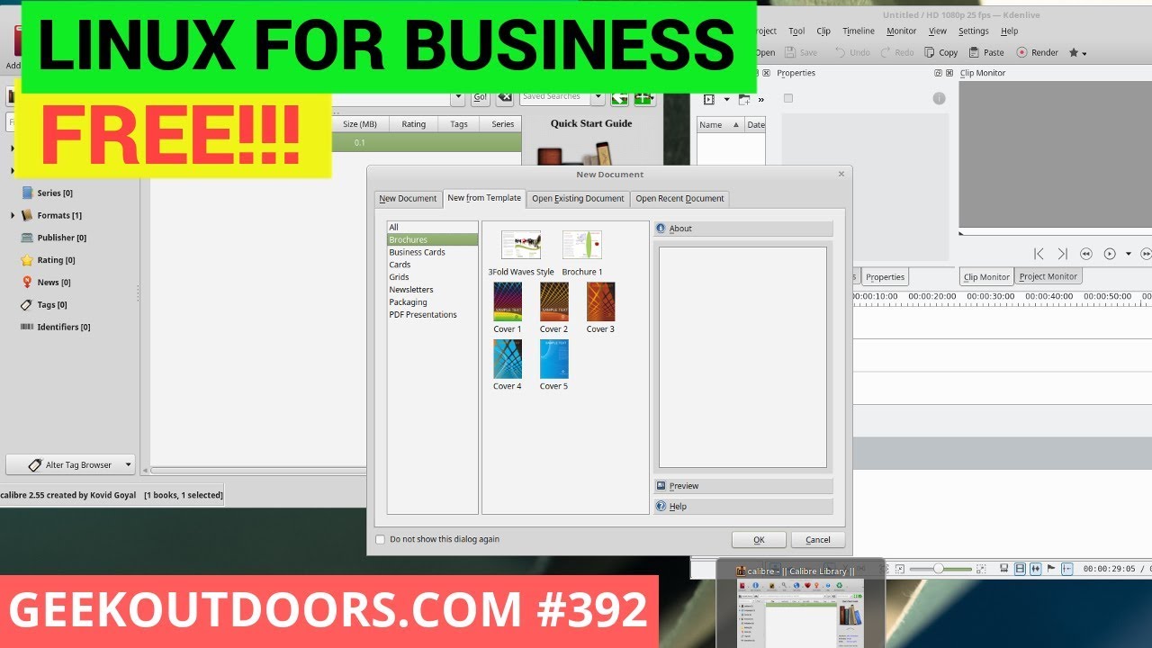How to Use Linux for Business FREE! (Open Source and Free Tools) Geekoutdoors.com EP392