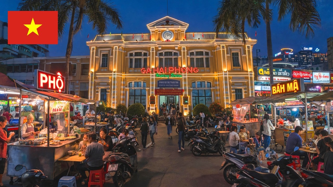 Хайфон, Вьетнам🇻🇳 Самый оживленный портовый город Северного Вьетнама (4K HDR)