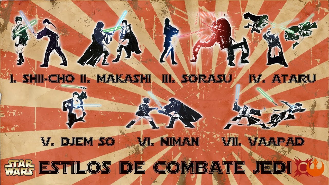 Star Wars Los 7 estilos de combate Jedi
