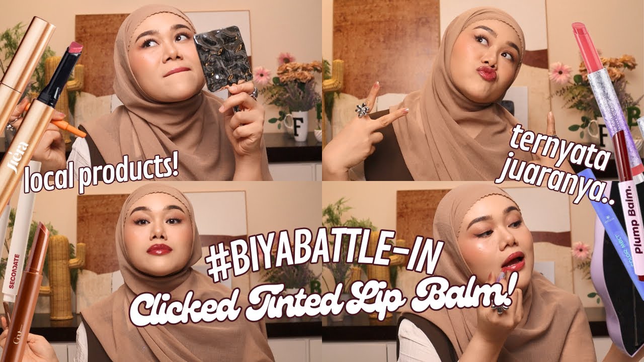 BIYA BATTLEIN SEMUA CLICKED TINTED LIP BALM! Somethinc,Emina,MadameGie,Jiera,Guele,ROES,Secondate