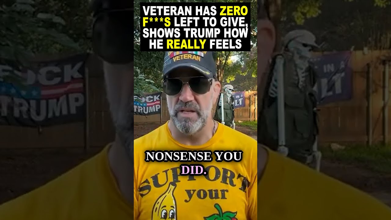 Veteran's Anti-Trump Stunt Leads to Visit from Secret Service