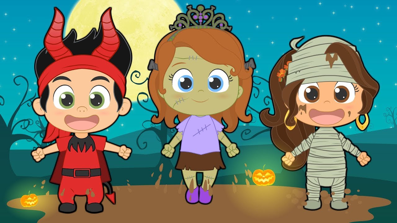 FIVE LITTLE BABIES HALLOWEEN SPECIAL 🎃 Nursery Rhymes for children