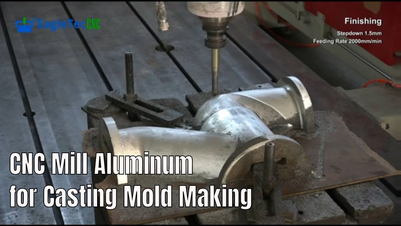 CNC Milling of Aluminum for Pipeline Valve Casting Mold Making with CNC Machine