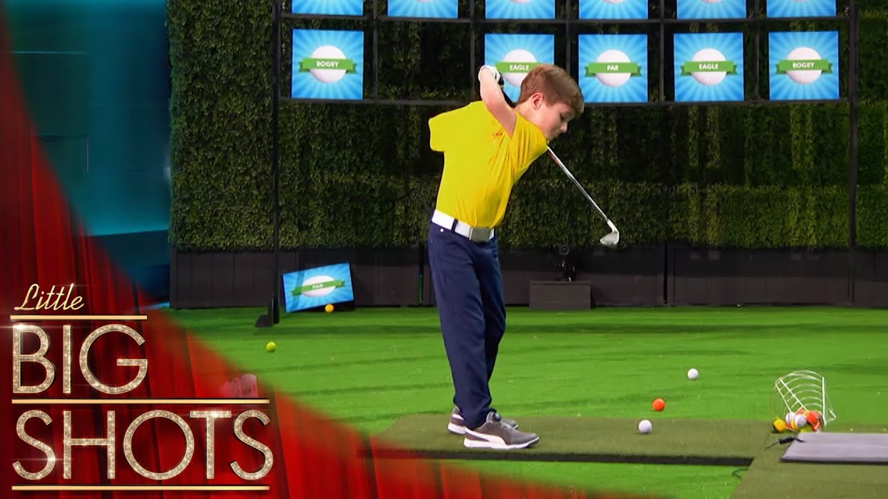 Steve Harvey Challenged by a ONE-ARMED Golf PRODIGY! | Little Big Shots