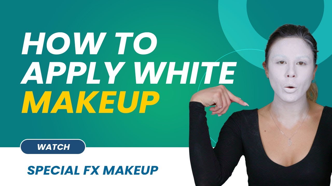 How to Make White Face Makeup | How to Apply White Makeup