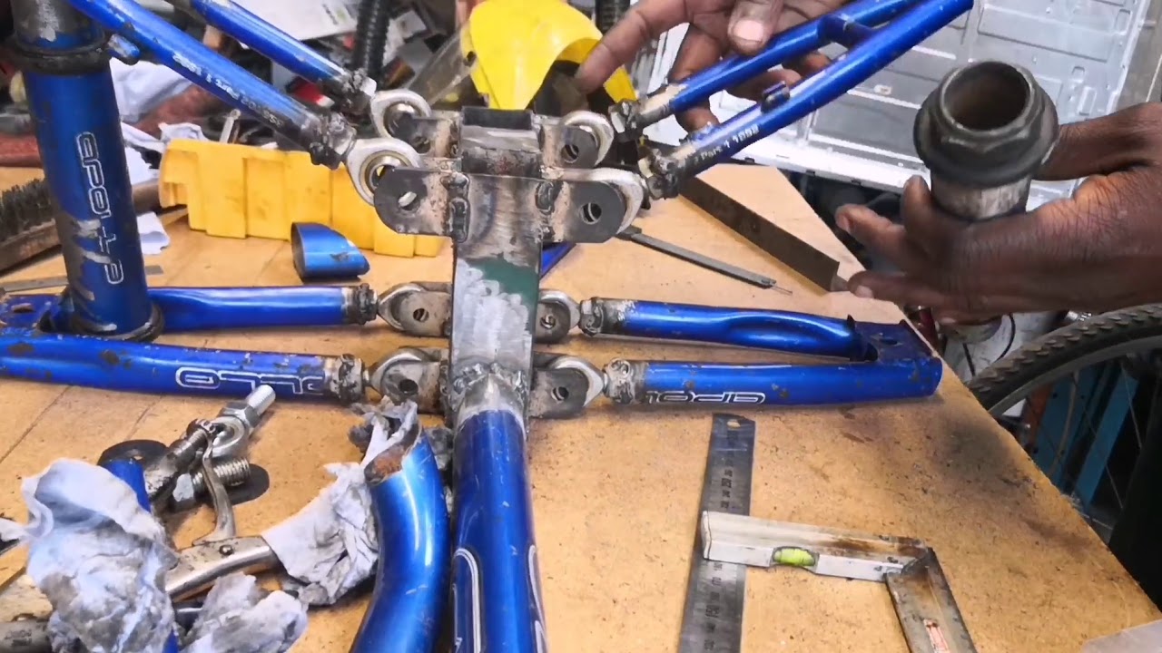 Recumbent trike full suspension build part 2