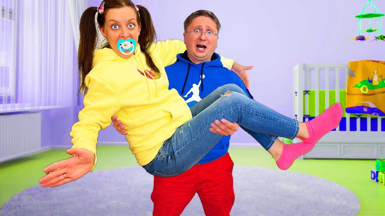 🍼 MAMI a devenit BEBELUȘ 👶 pentru 24 de ORE ⏰