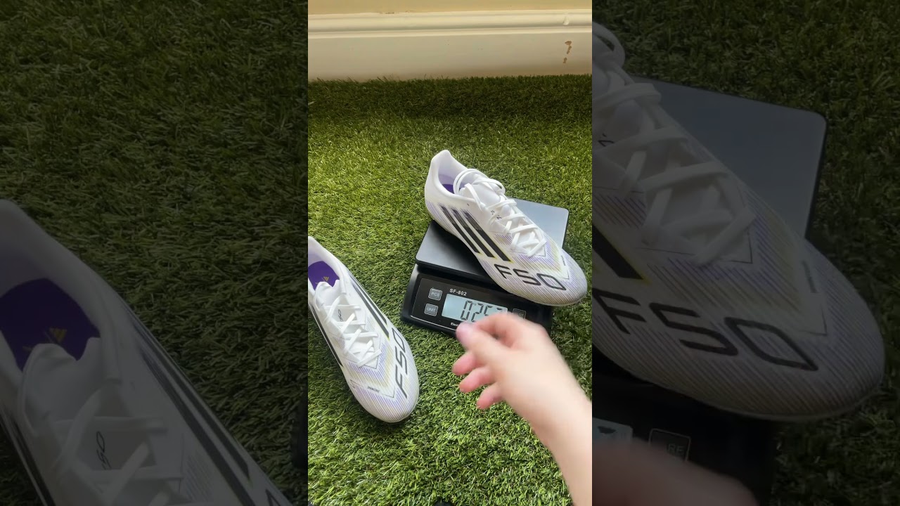Weighing the Adidas F50 League FG/MG Football Boots - Road to Glory pack #football #adidas #soccer