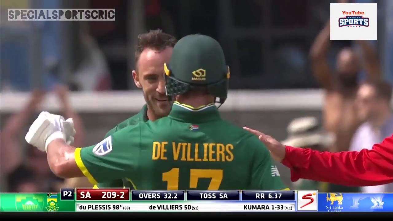 #SpecialSportsCric.| Faf Du Plessis #185 rns Against SriLanka Best Hitting Batting ...