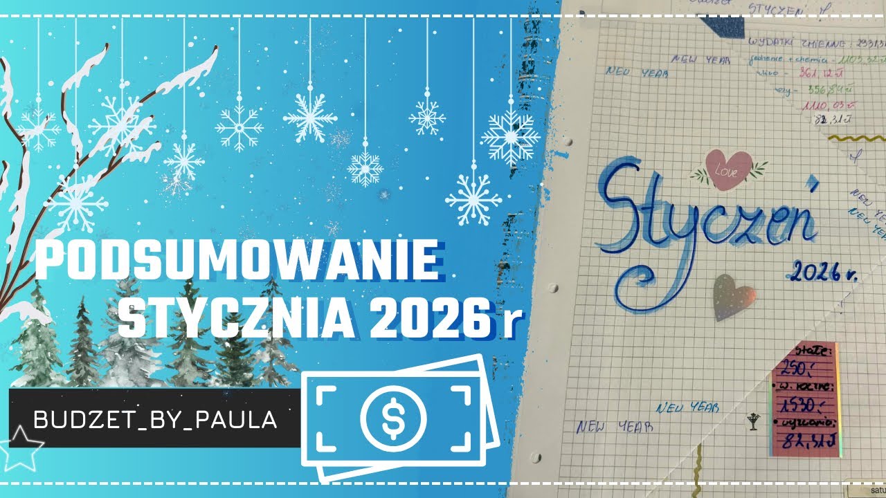Podsumowanie stycznia 2026 : moje finanse, wydatki , życie i cele | Ile zarobiłam?💸❤️