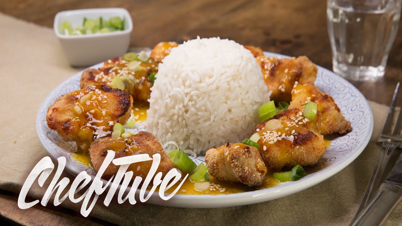 Comment faire un Poulet à l’Orange et au Sésame - Recette dans la description