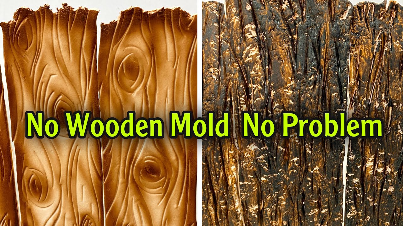 How to Make Realistic Fondant Wooden Design Without MOLD
