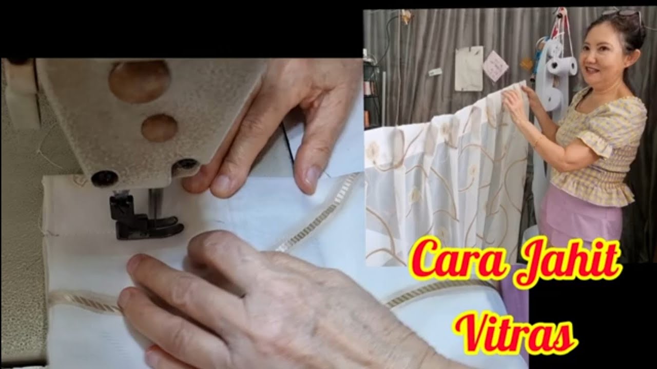 Tutorial Cara Jahit Gorden Vitras praktis & Mudah | Cara Menghitung  Vitras | Harga Gorden Grosir