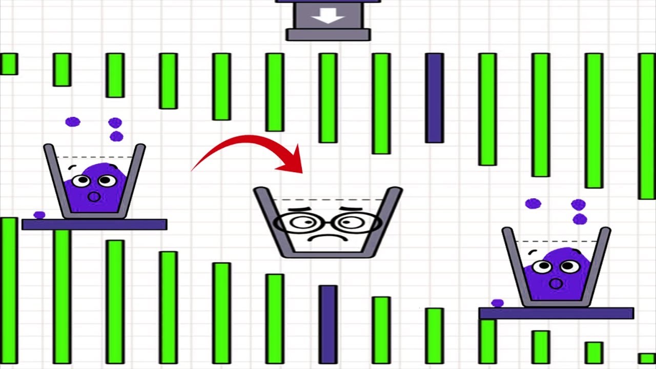 Happy Glass - Gameplay Walkthrough Part 10 Level 471 - 500 - DRAW A LINE TO FILL THE GLASS