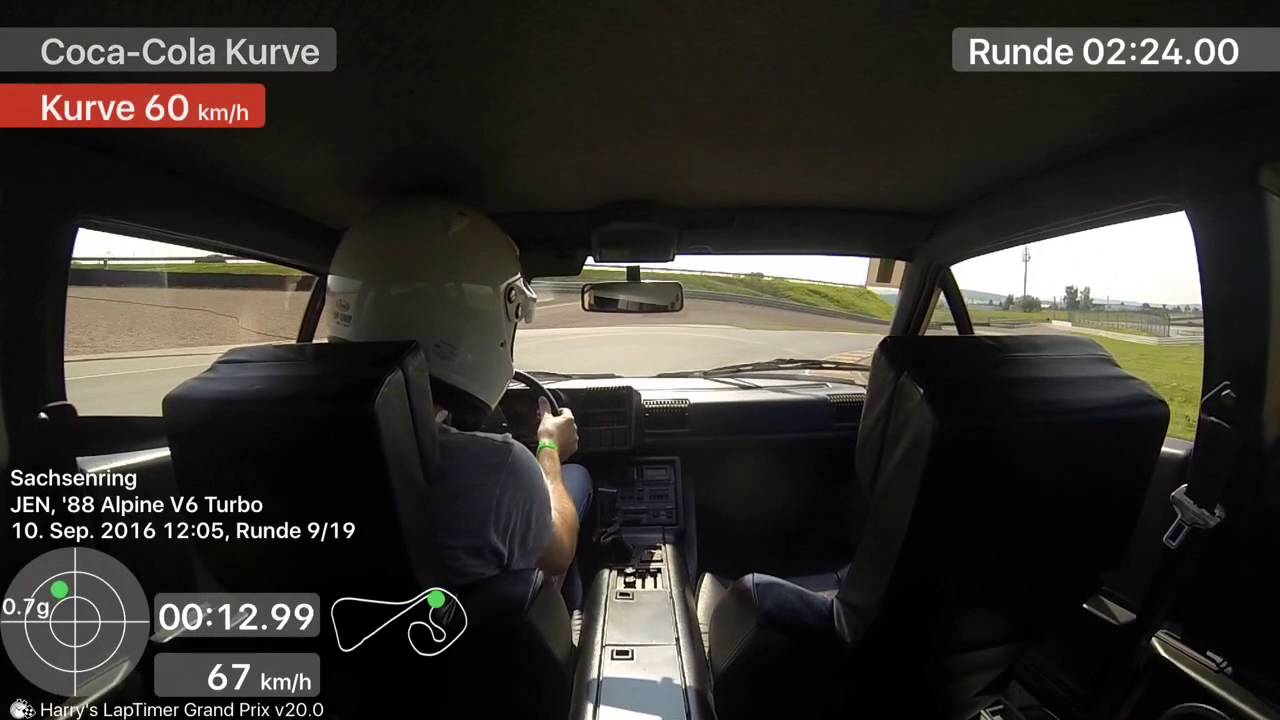Alpine V6 Turbo Renault Sport Trackday Sachsenring 2016
