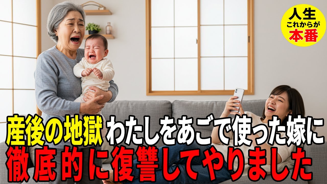 【産後の地獄】“面倒お願い”と言われ1ヶ月泊まり込んだ義母、嫁の一言で全てをひっくり返す…！