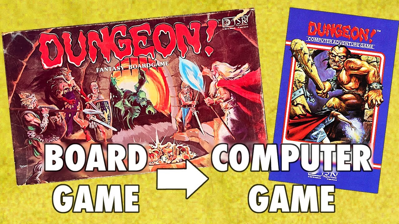 Dungeon! (TSR) - Board Game vs. Computer Game (Apple II)