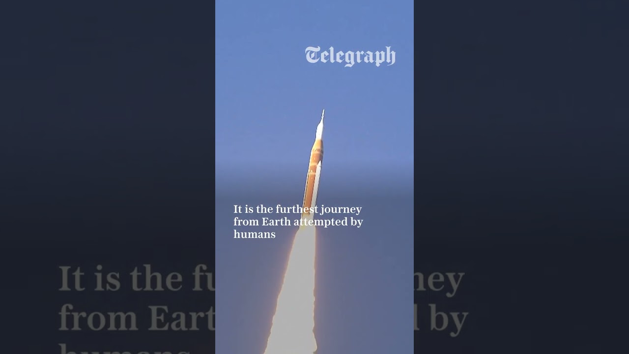 Moment NASA's Artemis II blasts off to the moon