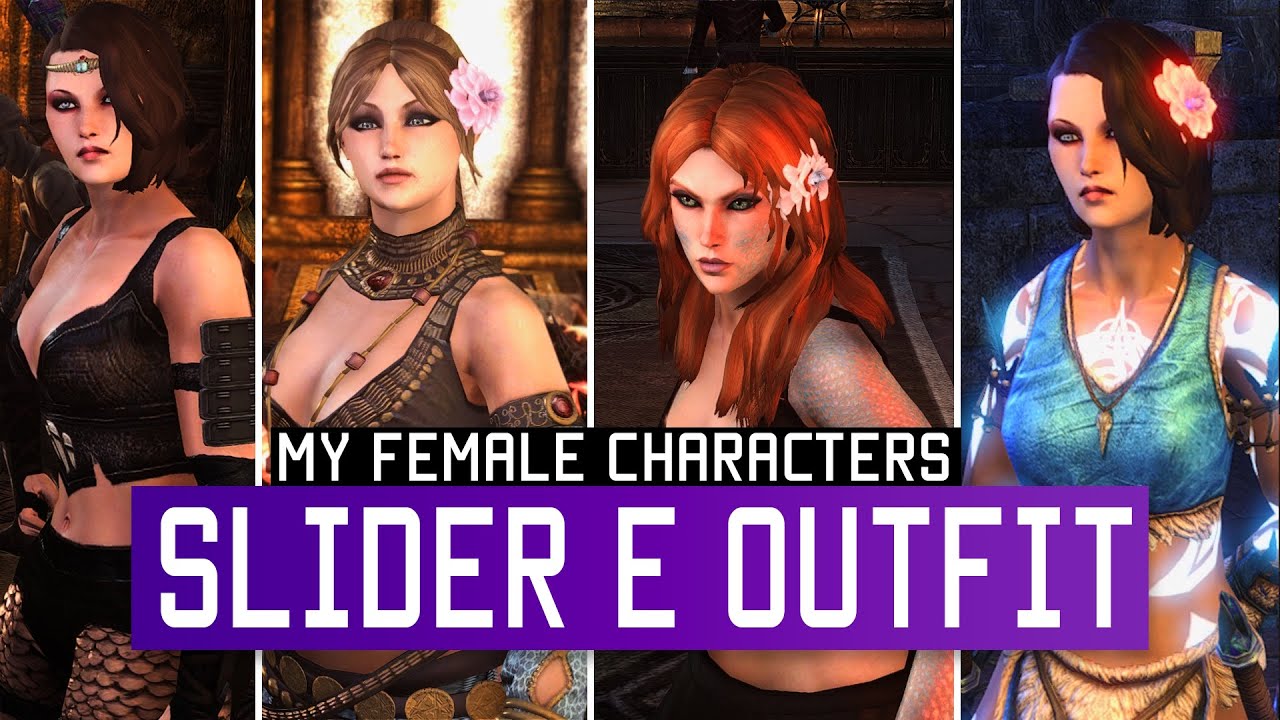 ESO - SLIDER, OUTFIT & COSTUME | FEMALE CHARACTER | HIGH ELF, BRETON, NORD & WOOD ELF 2022