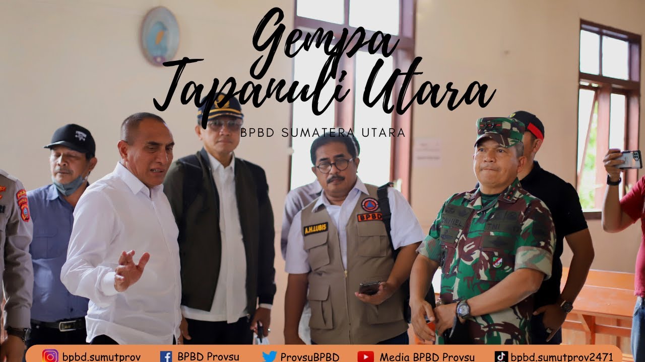 Gubernur Sumatera Utara Kunjungi Tapanuli Utara yang Dilanda Gempa Bumi