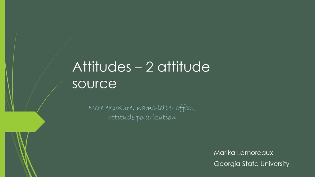 Attitudes   2   attitude source