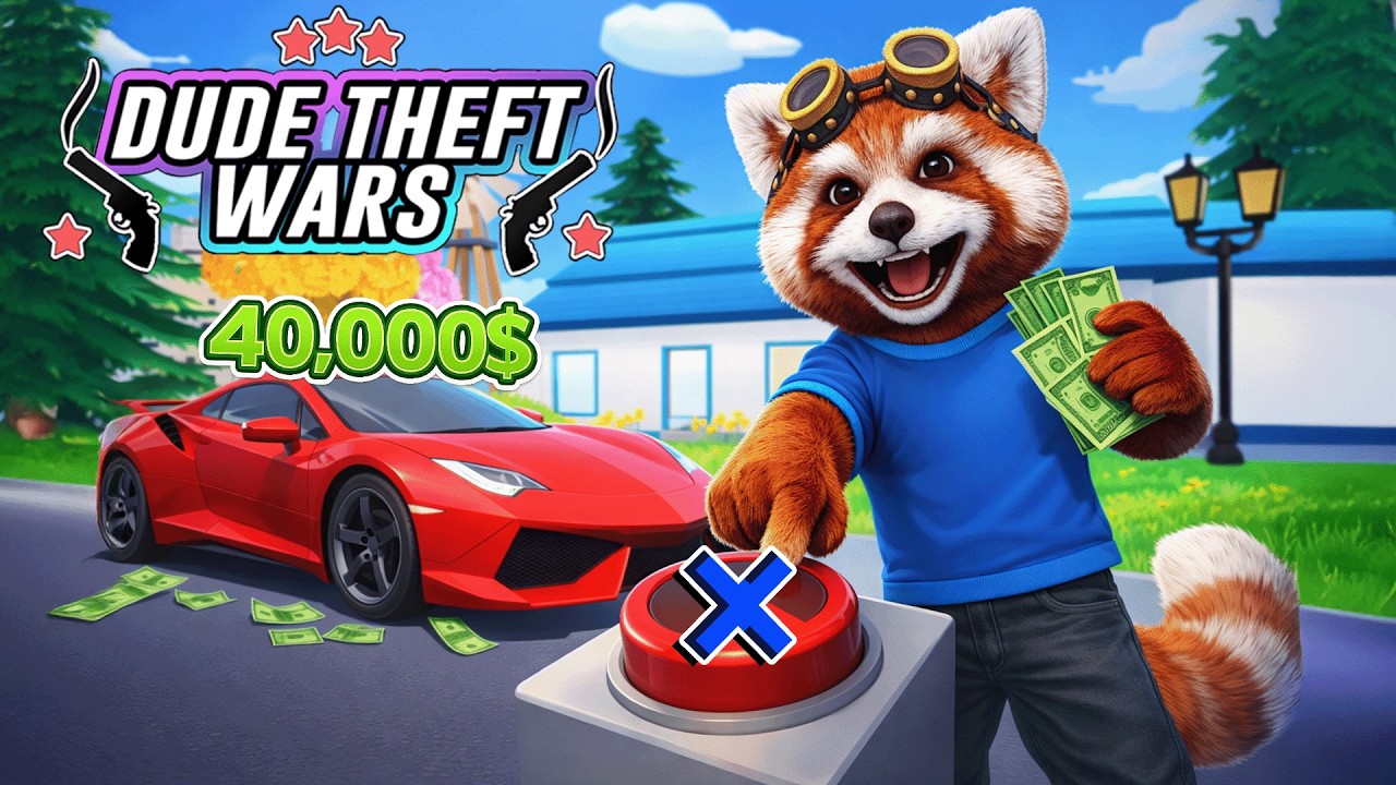 Cumpar SUPER CAR si apas BUTONUL INTERZIS 😱 Dude Theft Wars