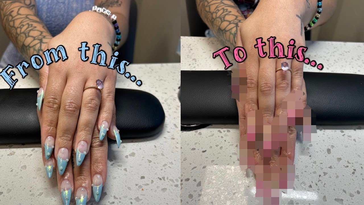 my nail tech used GORILLA GLUE on my nails!! 🫣 | another nail vlog