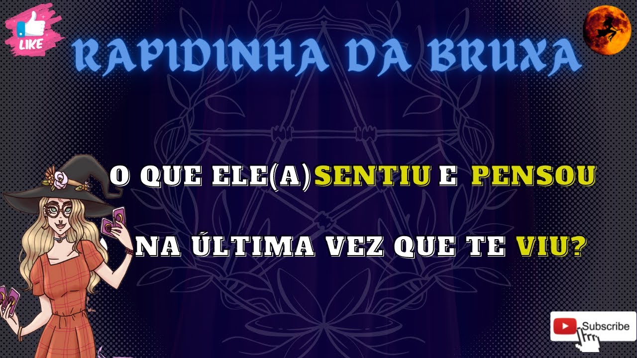 🚀🔥O que ele(a) SENTIU e PENSOU na última vez que te VIU?